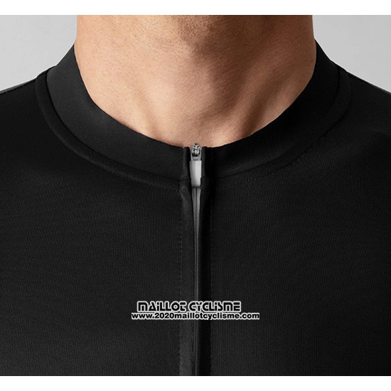 2019 Maillot Ciclismo La Passione Noir Jaune Blanc Manches Courtes et Cuissard